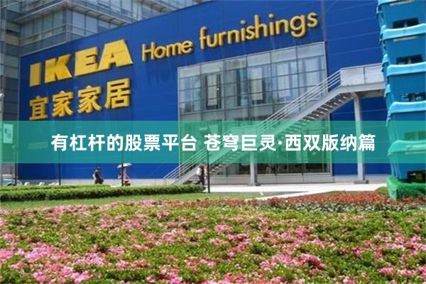 有杠杆的股票平台 苍穹巨灵·西双版纳篇