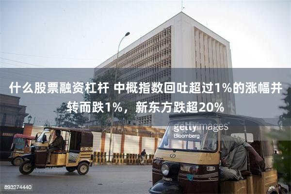 什么股票融资杠杆 中概指数回吐超过1%的涨幅并转而跌1%，新东方跌超20%