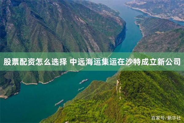 股票配资怎么选择 中远海运集运在沙特成立新公司