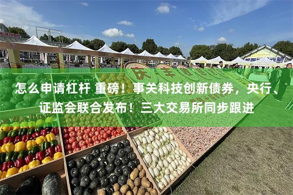 怎么申请杠杆 重磅！事关科技创新债券，央行、证监会联合发布！三大交易所同步跟进